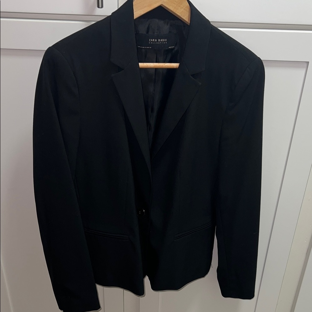 Zara Basic Collection Sleek Black Jacket